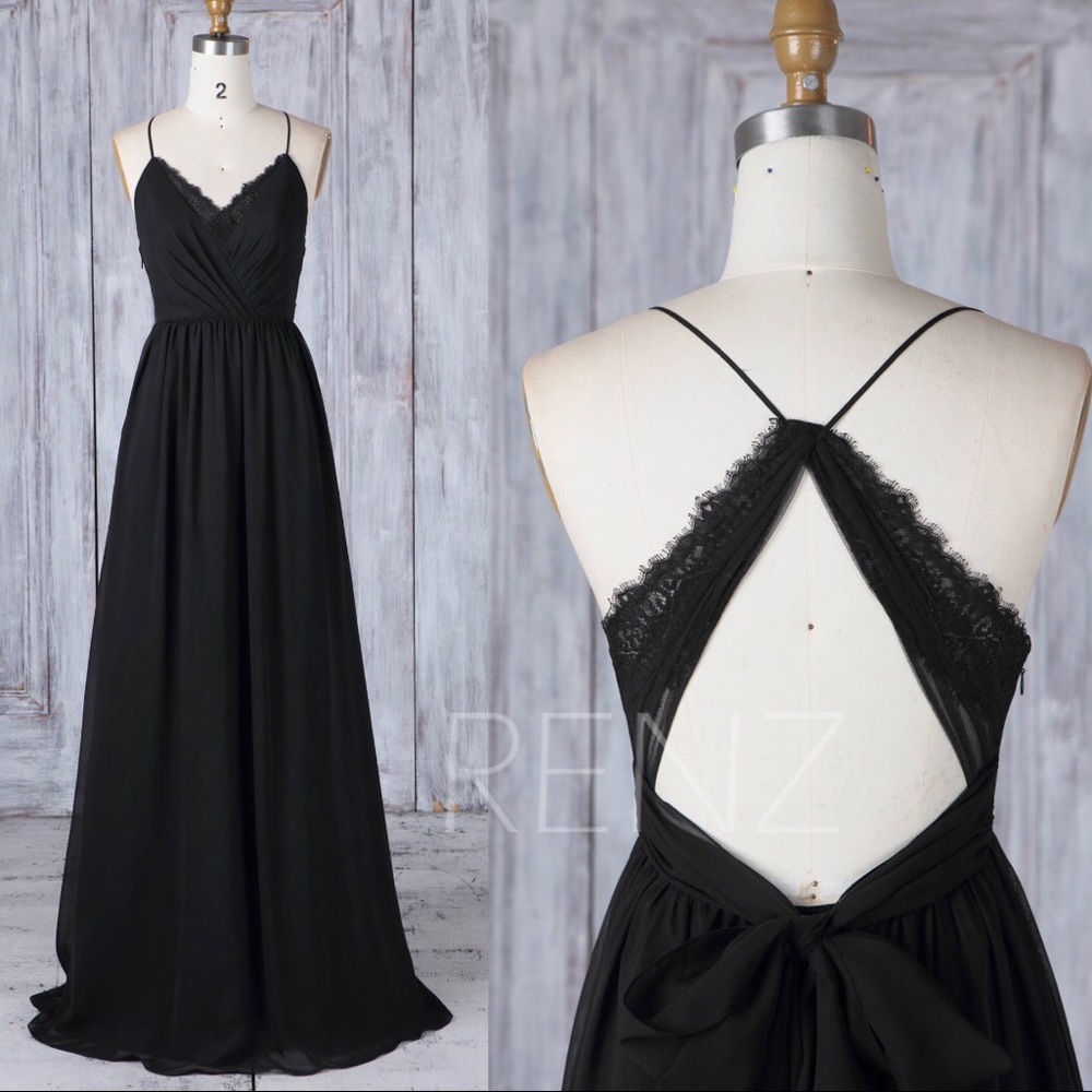 Etsy RenzRags Backless Formal Dress